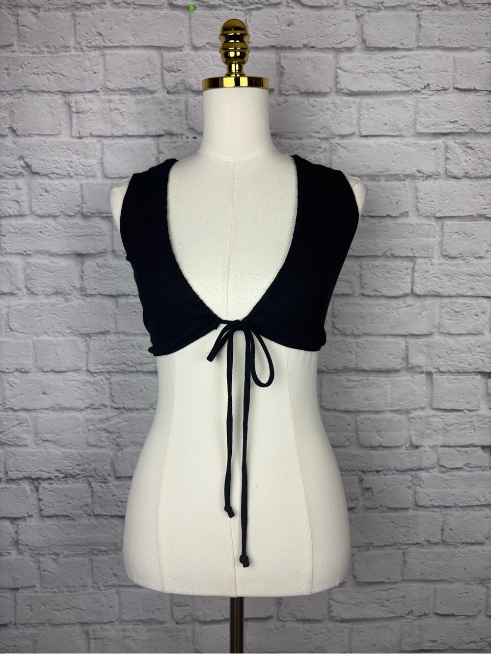 SKIMS Soft Lounge Tie Front Super Crop Top size S
